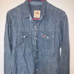 Hollister Jean Flannel Long Sleeve Shirt!